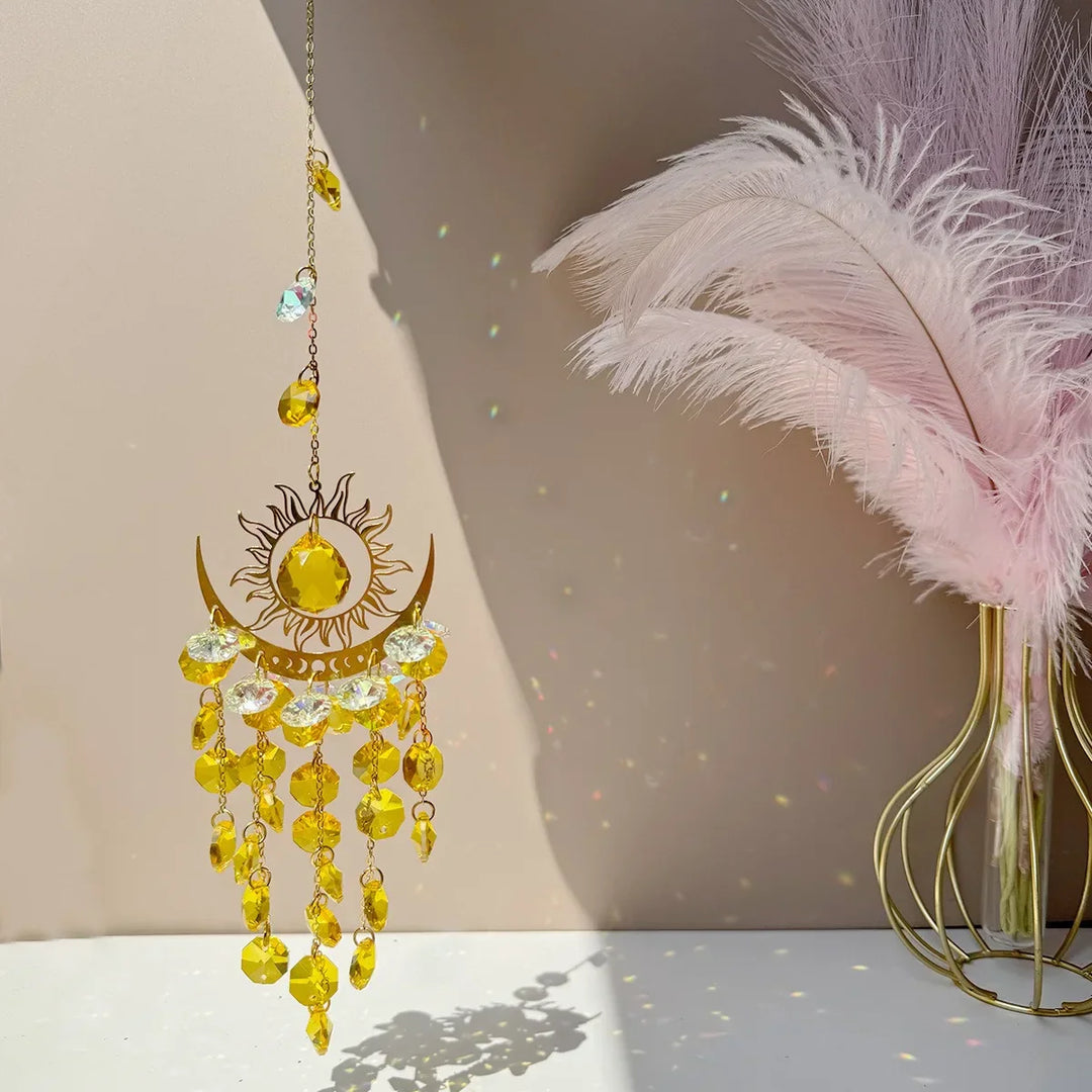 BowLift | Radiant Moonlit Quartz Prism Suncatcher