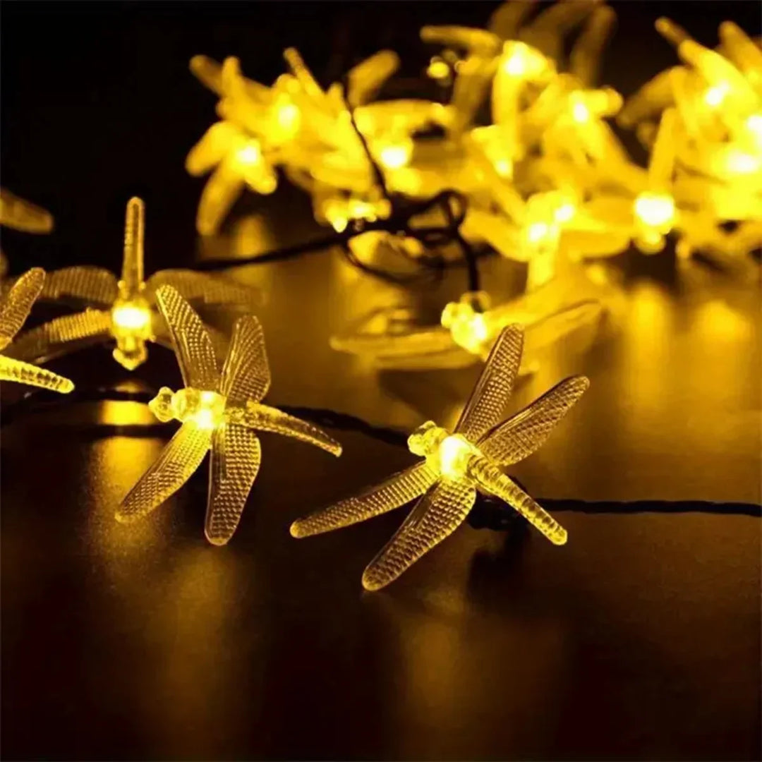 BowLift | Solithia Dragonfly Light String | Solar | 8 Modes | IP65 Weatherproof | 5m 20 LEDs
