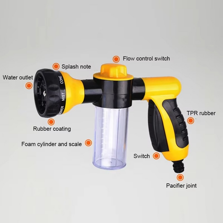 BowLift | High Pressure Foam Sprayer Nozzle for Car Wash & Garden Use