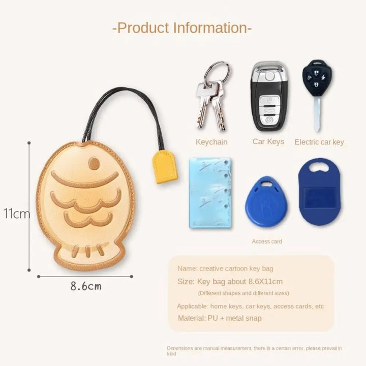 BowLift | Cartoon Leather Universal Pull-Out Key Case