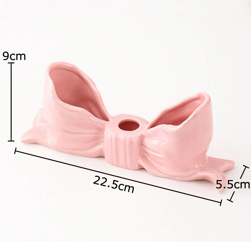 Bowknot-Shaped Ceramic Candle Holder | Bowlift