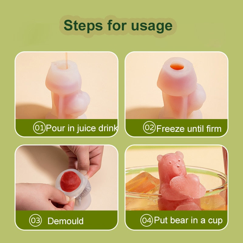 BowLift | Heart Bear Hangable Ice Cube Mold