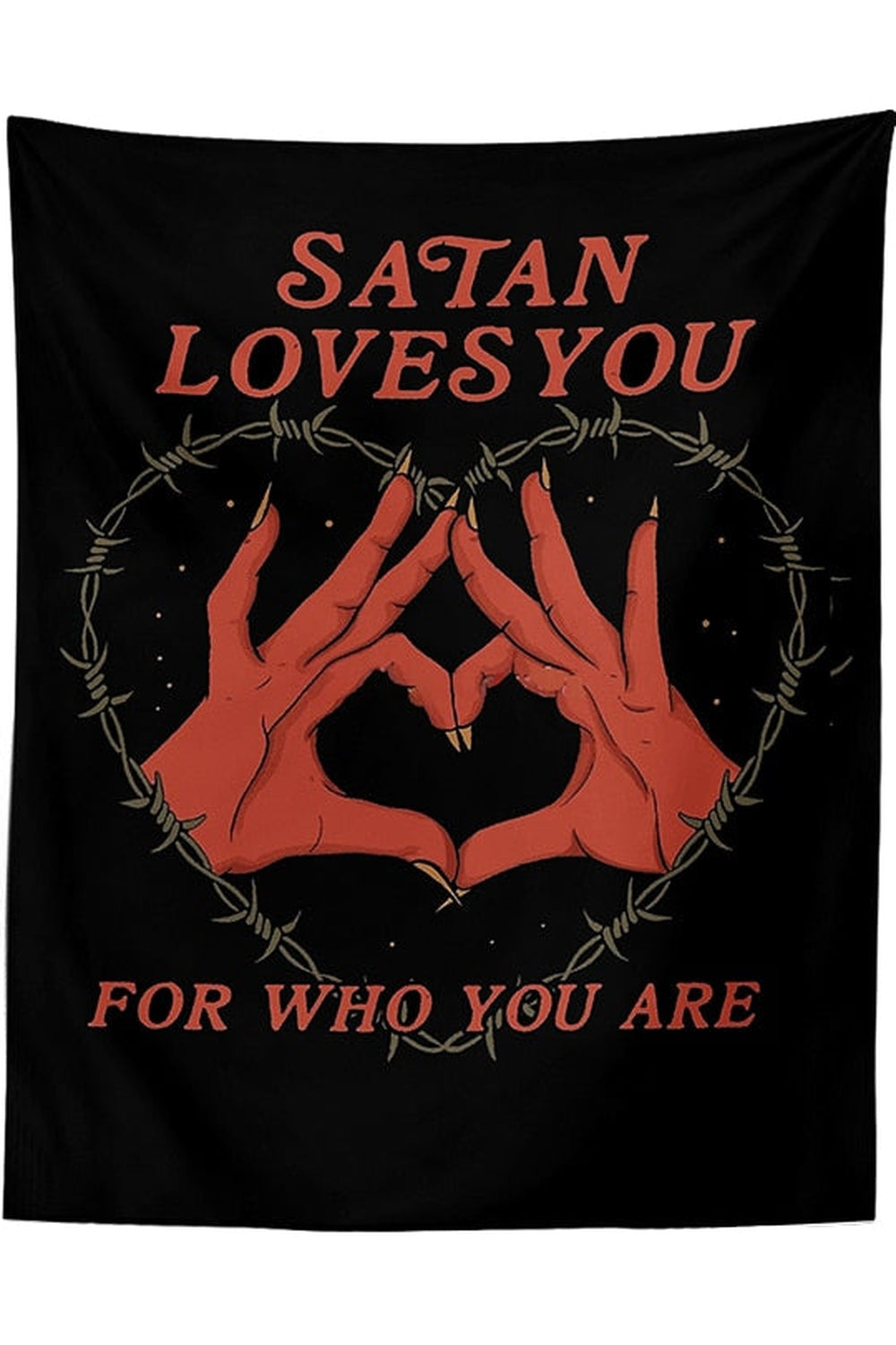 loves you angular wall tapestry | Bowlift