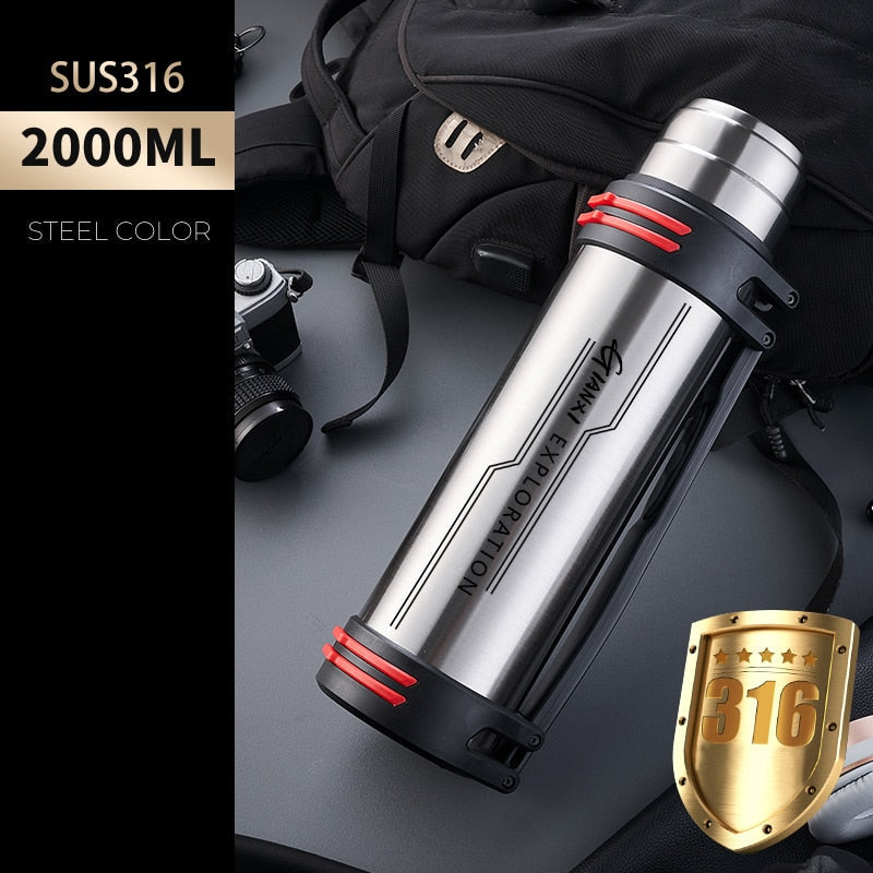 BowLift | Giant Drink Stainless Steel Thermos Bottle