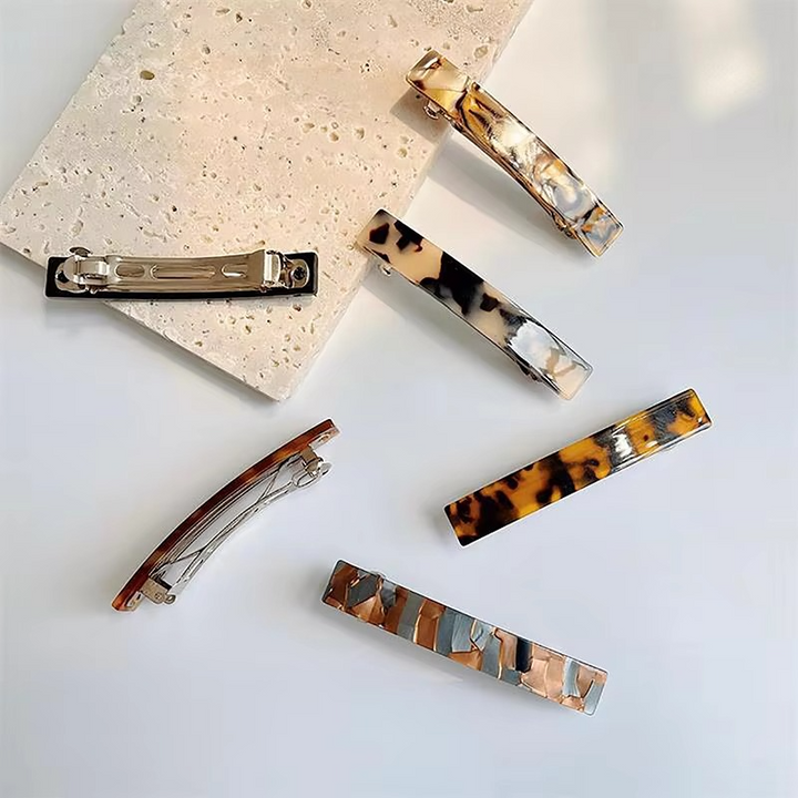 BowLift | Vintage-Inspired Leopard Print Acetate Hair Clips