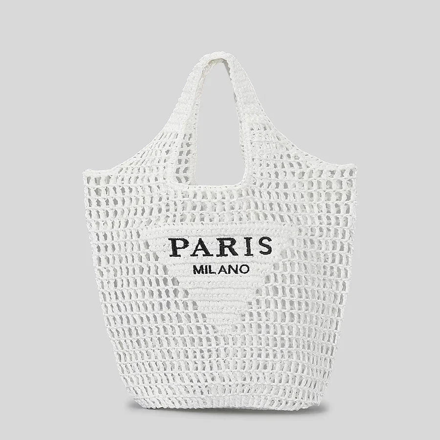 BowLift | Net straw crochet beach bag