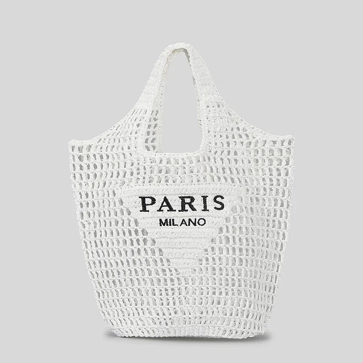 BowLift | Net straw crochet beach bag