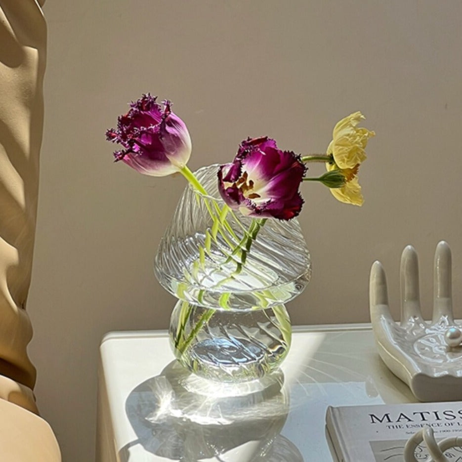 Nordic Stripy Glass Vase | Bowlift