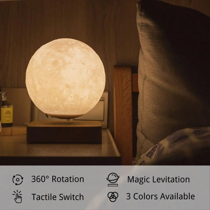 BowLift | Floating Magnetic Moon Lamp with 3D Print and LED Lighting
