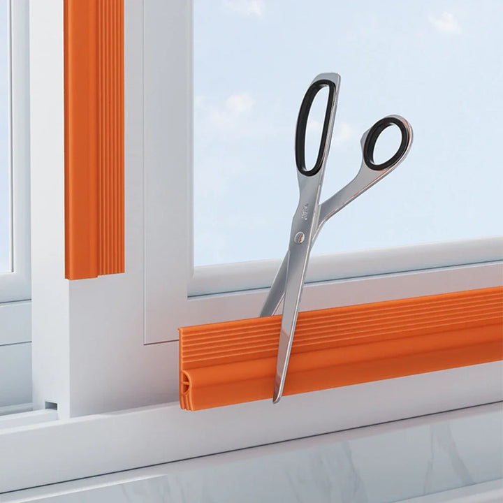 BowLift | Door seal SilentSeal Pro | PVC draft stopper without adhesive | Soundproof & energy-saving | Washable & customizable