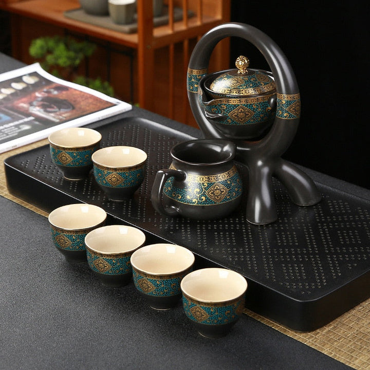 BowLift | Ceramic Charm Far East Style Semi-Automatic Teapot