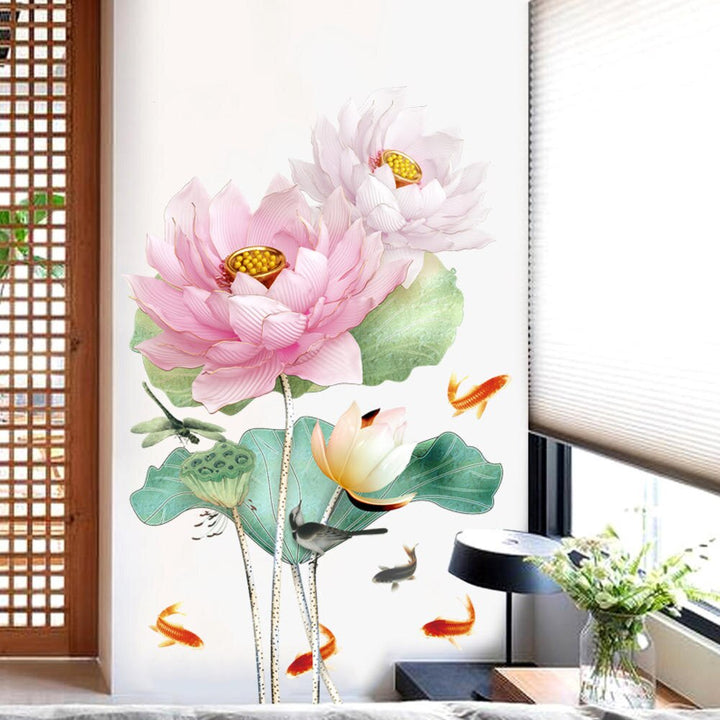 BowLift | Modern Blossom Lotus Self-Adhesive Wall Sticker