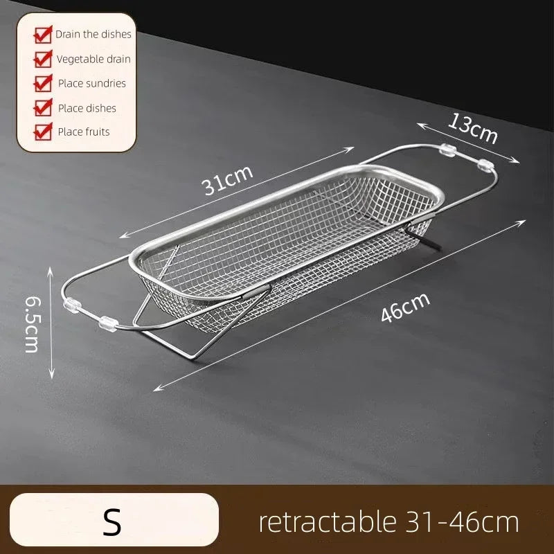 BowLift | Space-Saving Over-Sink Mesh Strainer Rack