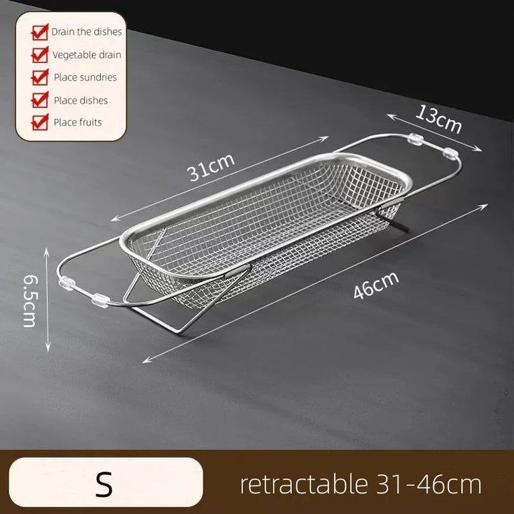 BowLift | Space-Saving Over-Sink Mesh Strainer Rack