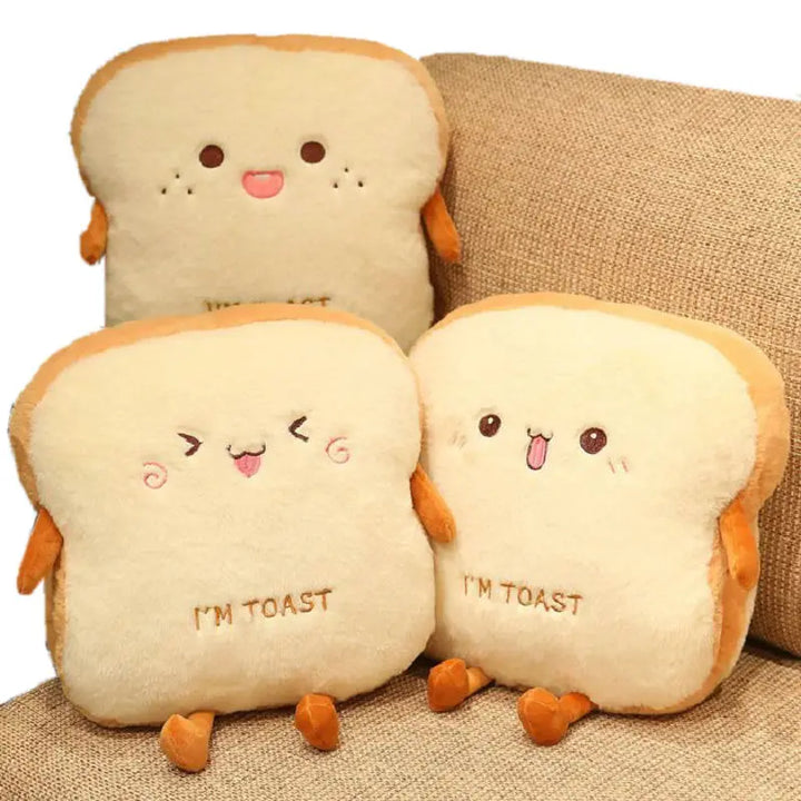 BowLift | Plush Toast Bread Ultra Soft Hand Warmer Pillow