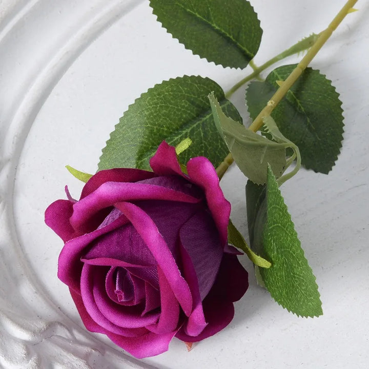 BowLift | 20 pieces Realistic Velvet Silk Rose Bouquet