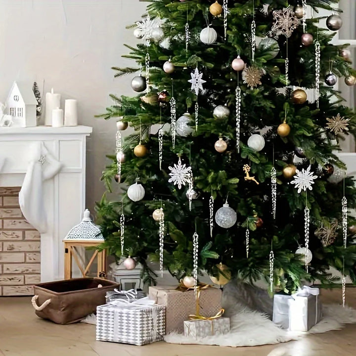 BowLift | WinterGlans | Premium Crystal Clear Christmas Decorations Set