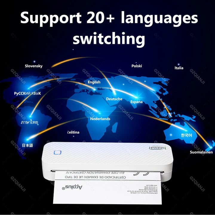 BowLift | Portable Inkless Bluetooth A4 Thermal Printer