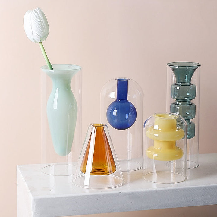 Bubbly Glass Vases - Opaque | Bowlift