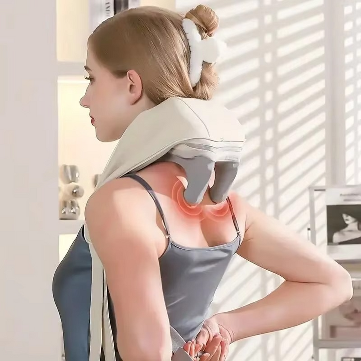 BowLift | Wireless Neck and Shoulder Massager with Deep-Kneading for Back and Cervical Relief
