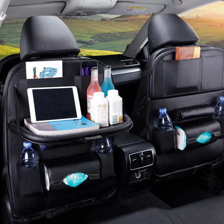BowLift | Seatback Organizer with Folding Table Tray