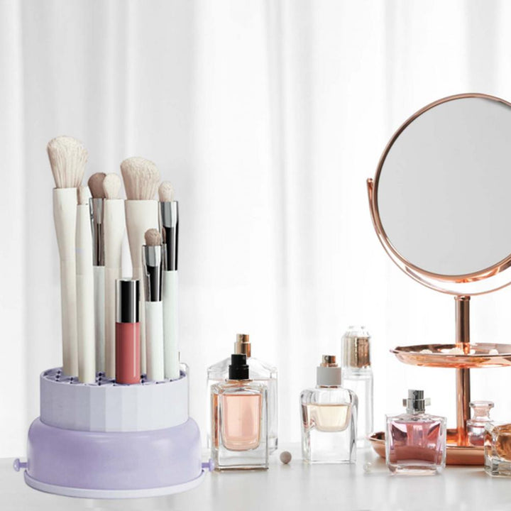 BowLift | Easy Makeup Cleaning Brush Organizer Storage Box