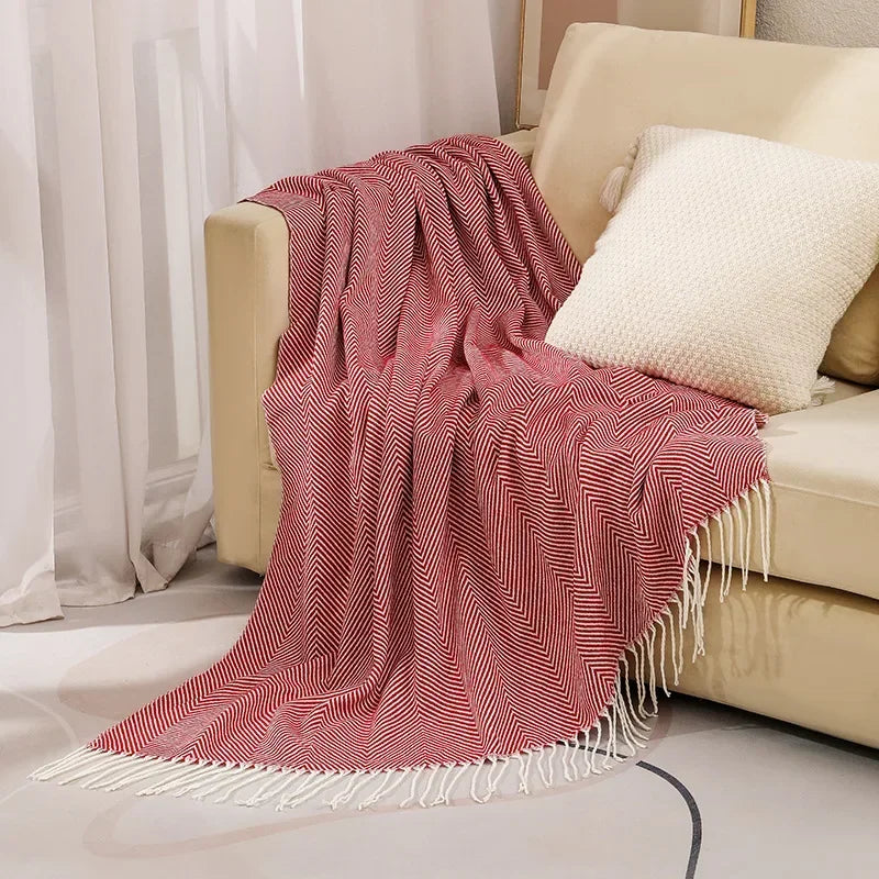BowLift | Nordic Stripe Throw Sofa Blanket