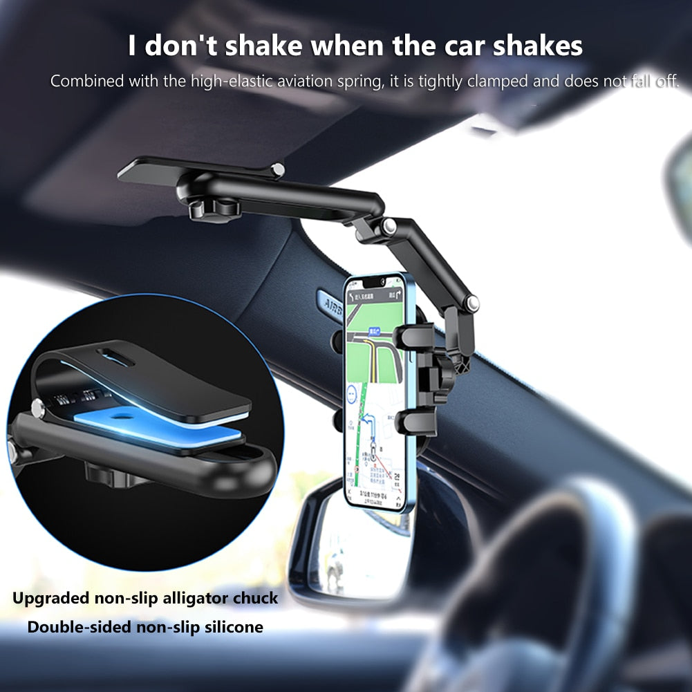 BowLift | Sun Visor Car Rotating Phone Holder Clip