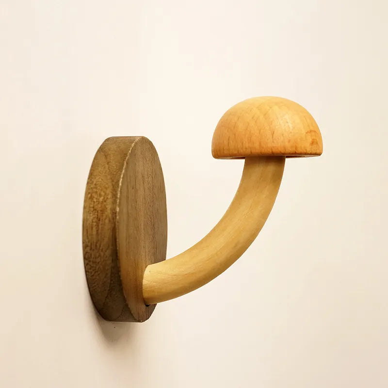 BowLift | Mystic Mushroom Wooden Wall Clothes Hanger