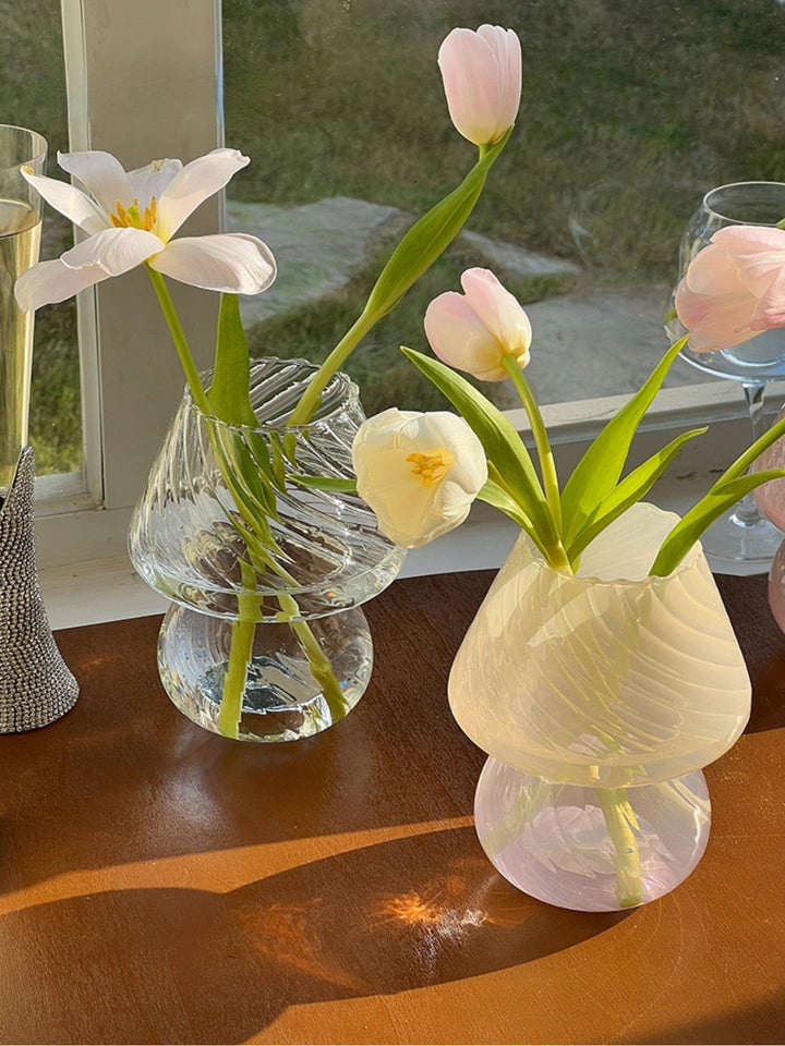 Nordic Stripy Glass Vase | Bowlift