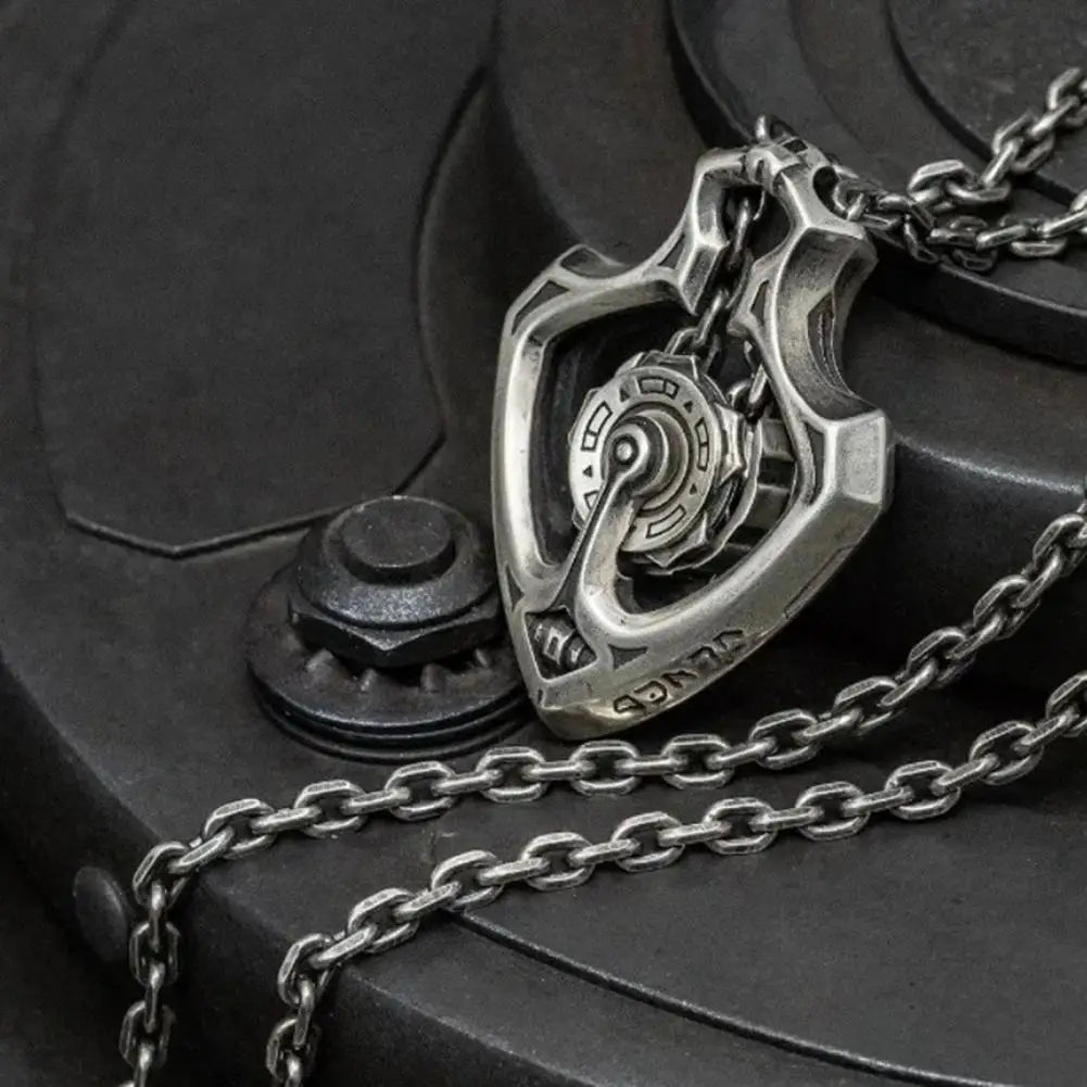 BowLift | Mechanical Rotating Gear Vintage Necklace