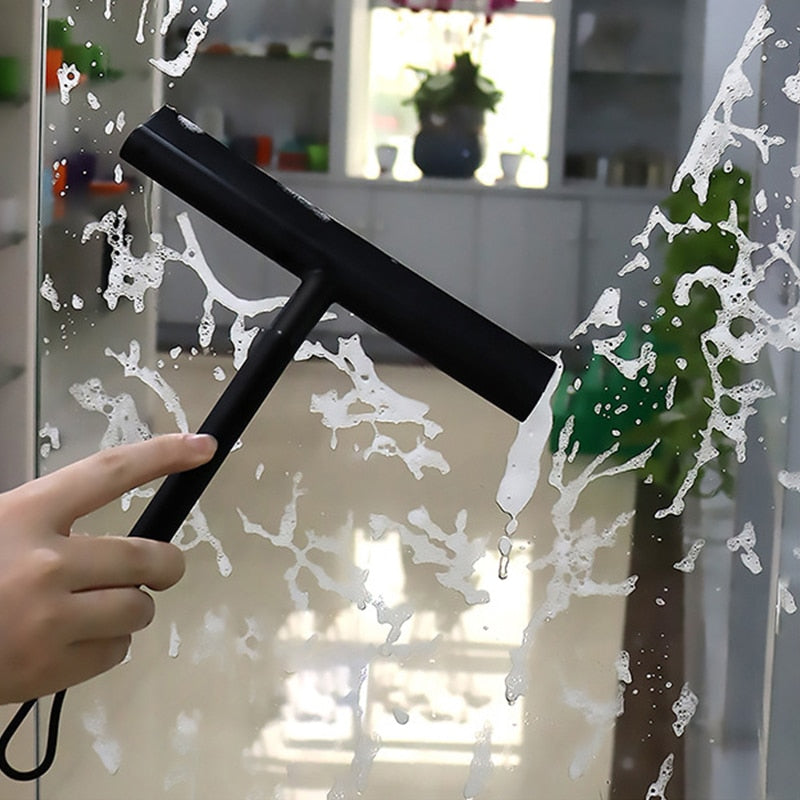 BowLift | Shower squeegee with hanging hook | Black | Convenient for the shower