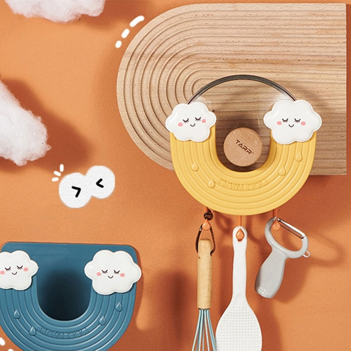 BowLift | Rainbow Wall-Mounted Hook Kitchen Pot Lid Holder