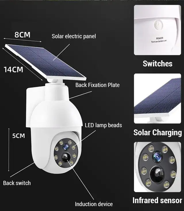 BowLift | Solar Powered Motion Sensor Smart Rainproof Dummy Camera