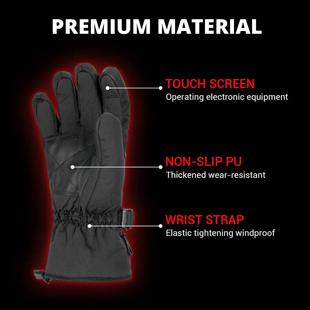 BowLift | Non-Slip Waterproof Winter Heated Gloves