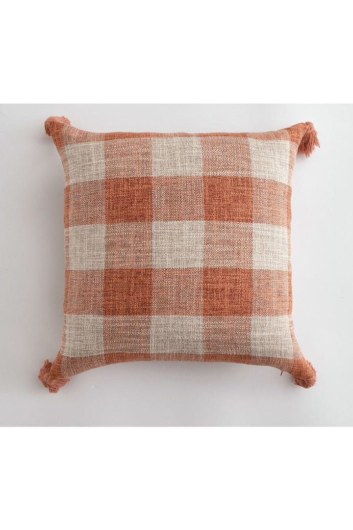 White Tassel Pillow Cover | Bowlift