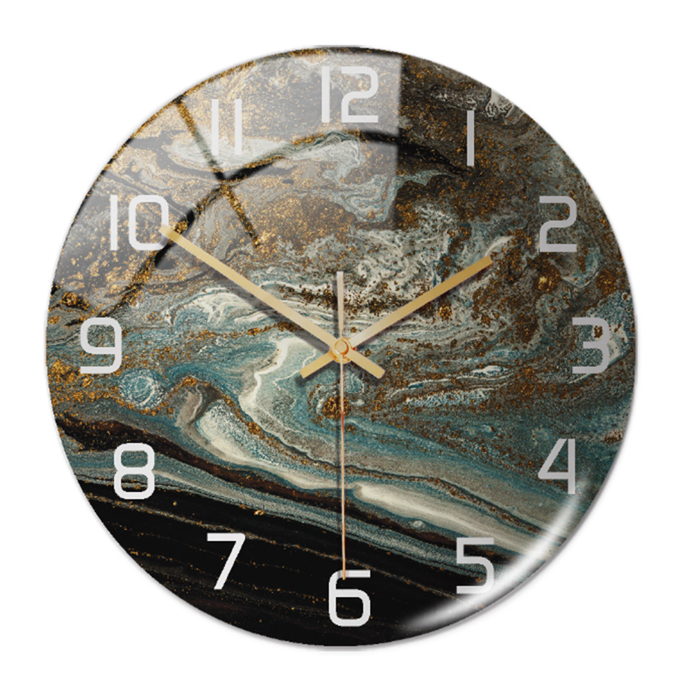 BowLift | Stylish Marble Wall Clock with Silent Mechanism