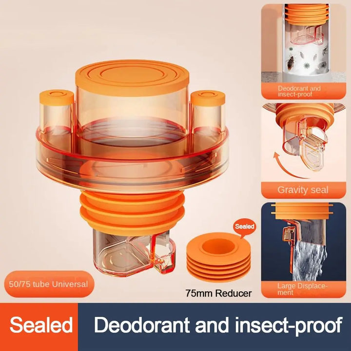 BowLift | Odor Prevention Automatic Drainage Pipe Adapter Drainer