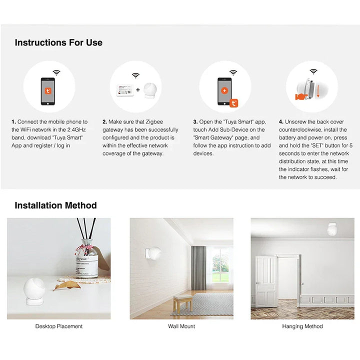 BowLift | PIR Motion Sensor (Zigbee 3.0)