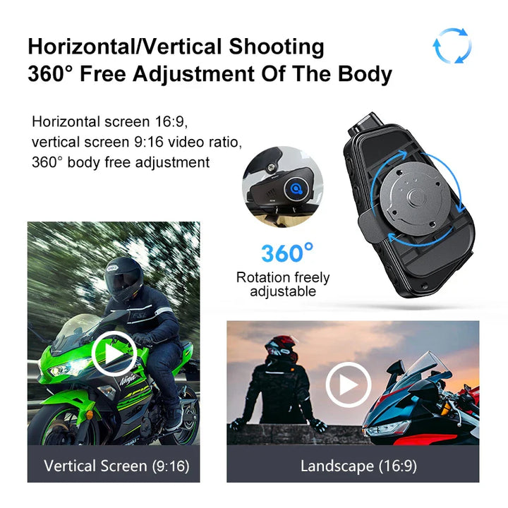 BowLift | Bluetooth Motorcycle Helmet Camera 1080P HD Waterproof – ApexRide