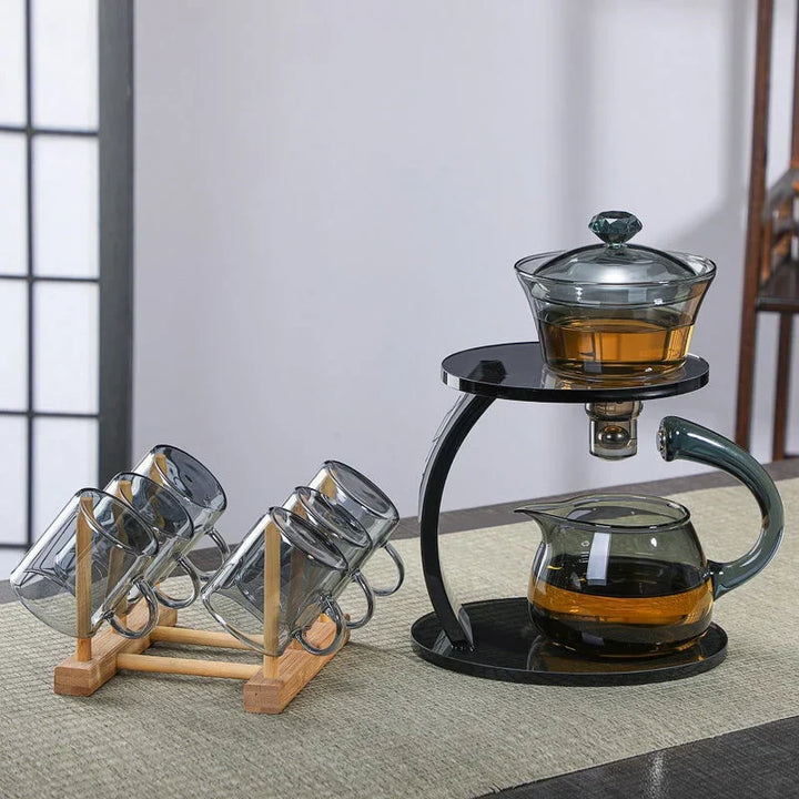 BowLift | Smooth Arch Glass Magnetic Teapot Set
