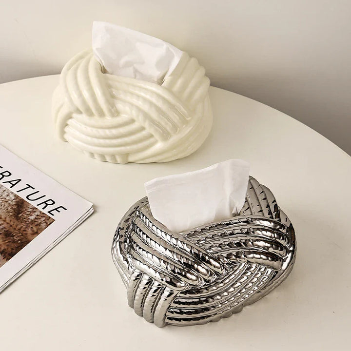 Ceramic Knot Tissue Holder | Bowlift