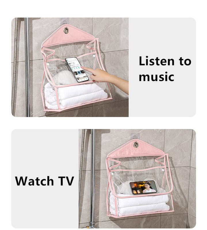 BowLift | Waterproof Transparent Hanging Bathroom Organizer Bag
