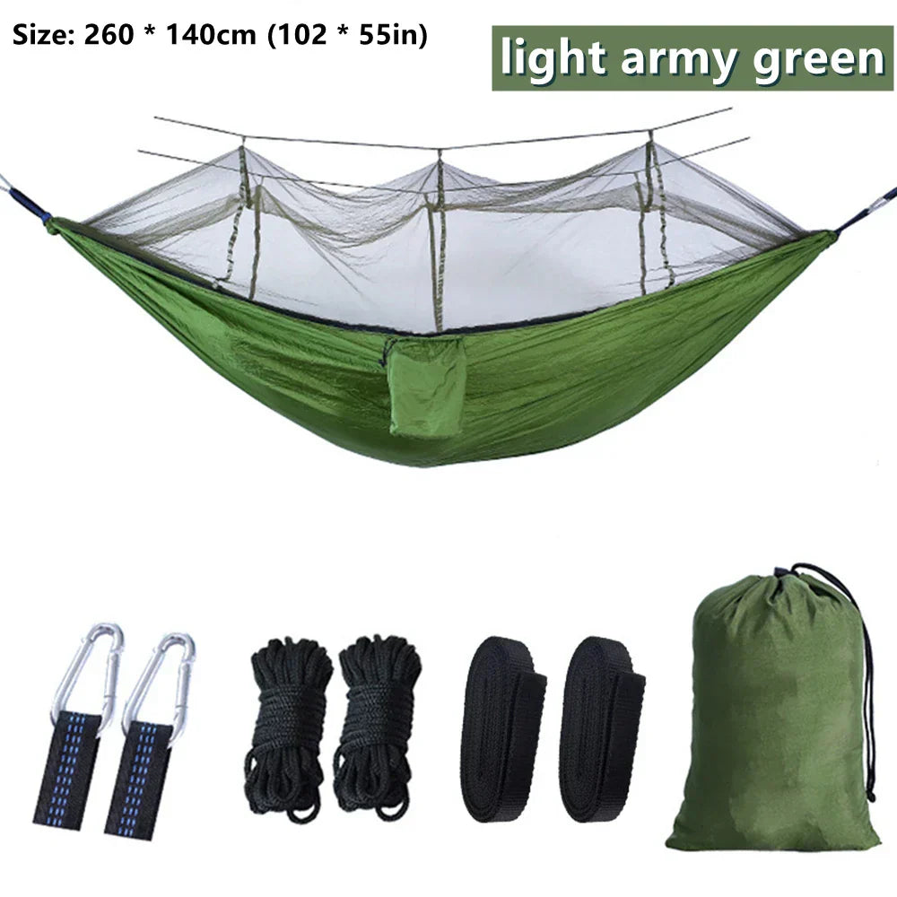BowLift | NatureRest Hammock | Integrated Mosquito Net | Compact & Breathable