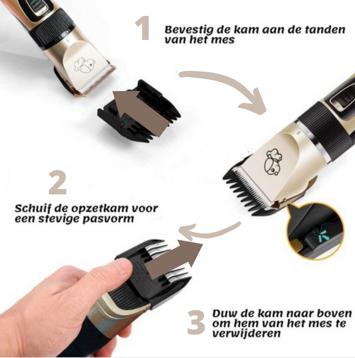Professional Dog Groomer + Brush Bowlift