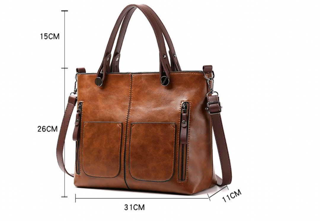 BowLift | Elly – Women’s Vintage Leather Shoulder Bag | Handmade & Elegant Design
