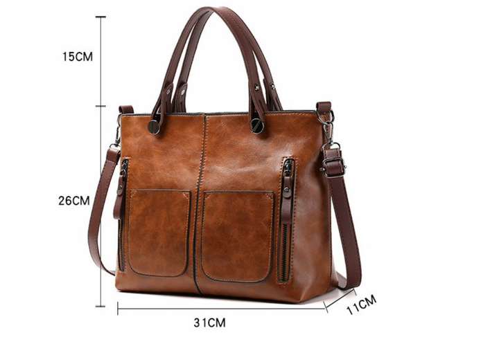 BowLift | Elly – Women’s Vintage Leather Shoulder Bag | Handmade & Elegant Design
