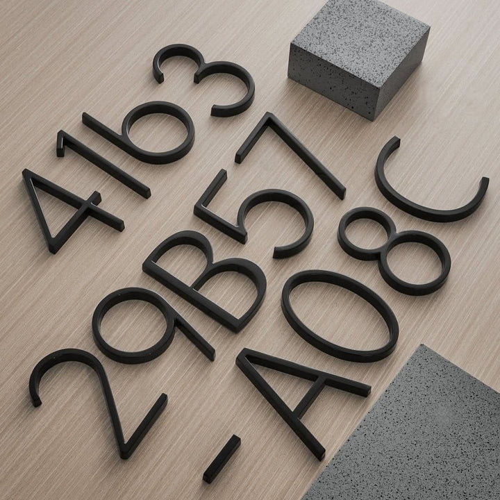 BowLift | Modern 3D House Numbers with Floating Effect for Stylish Facades