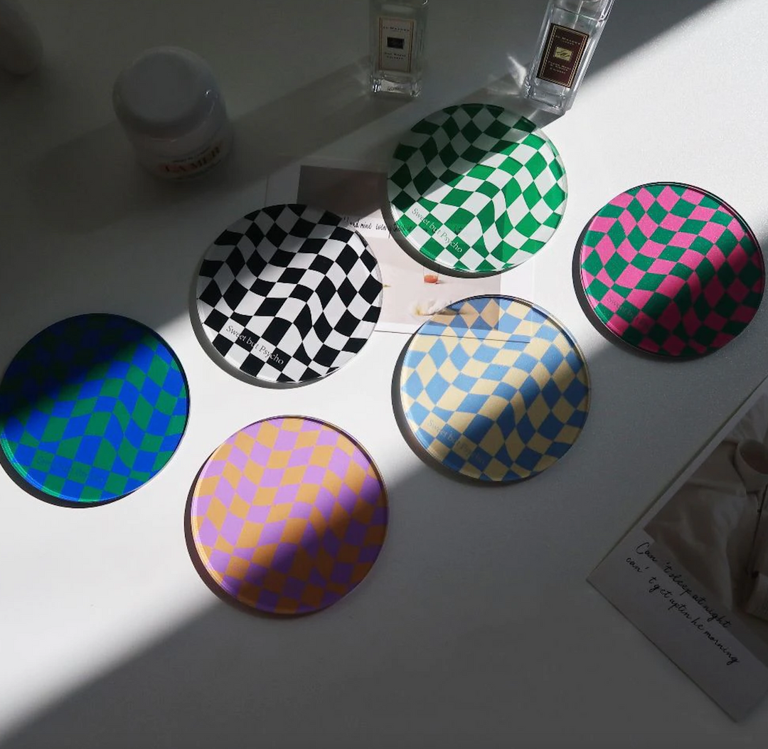 BowLift | Checkered Acrylic Coaster