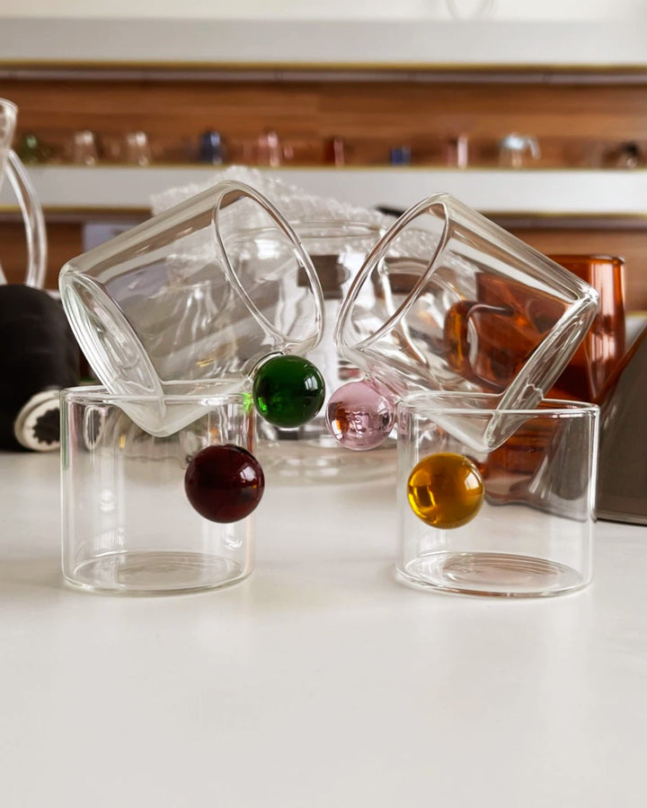 Globe Handle Glass Espresso Cup | Bowlift